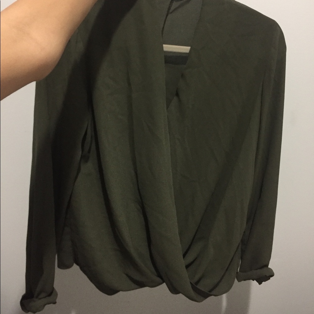 Olive blouse